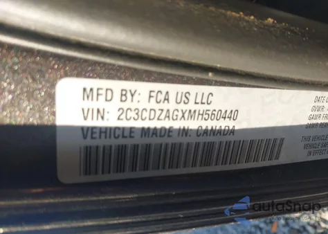 2021 Dodge Challenger Sxt from USA, damaged, VIN 2C3CDZAGXMH560440